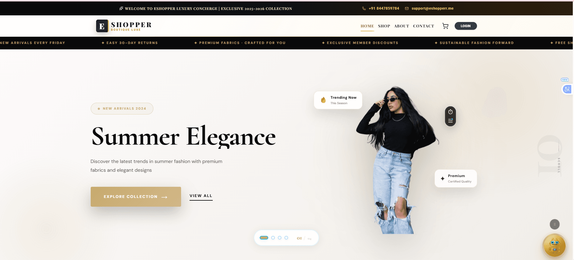 Screenshot of eShopperr — E-Commerce Platform