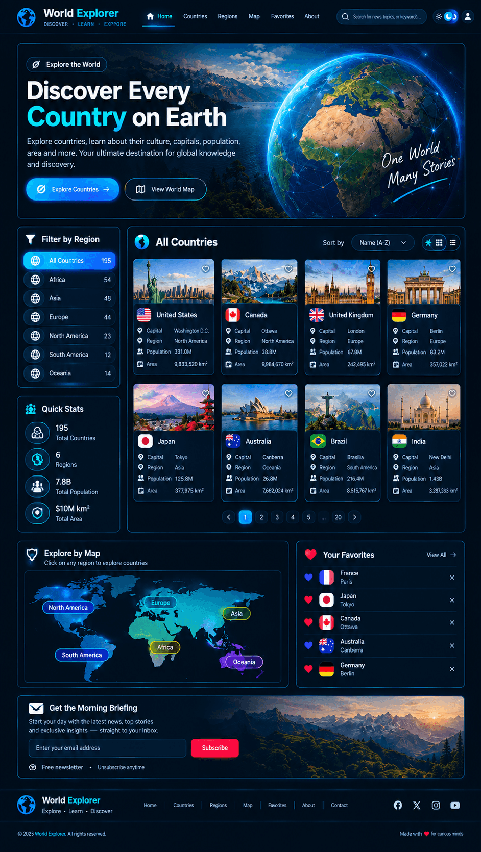 Screenshot of World Explorer